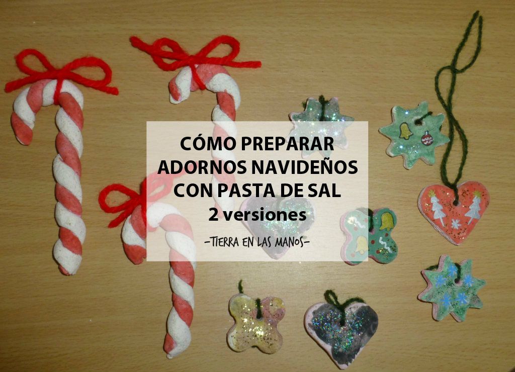 Preparar adornos navideños con pasta de sal