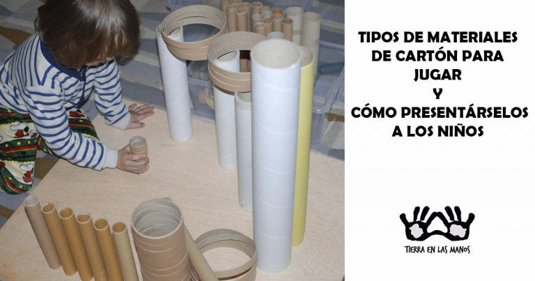 Tipos de materiales de cartón para jugar y cómo presentárselos a los niños